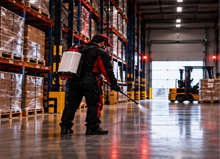 Control de plagas y roedores en bodegas comerciales