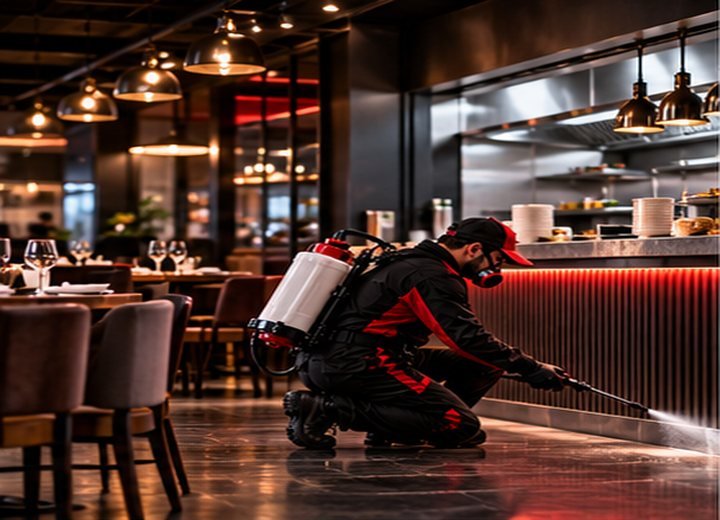 Servicio de fumigación comercial para restaurantes y cocinas profesionales